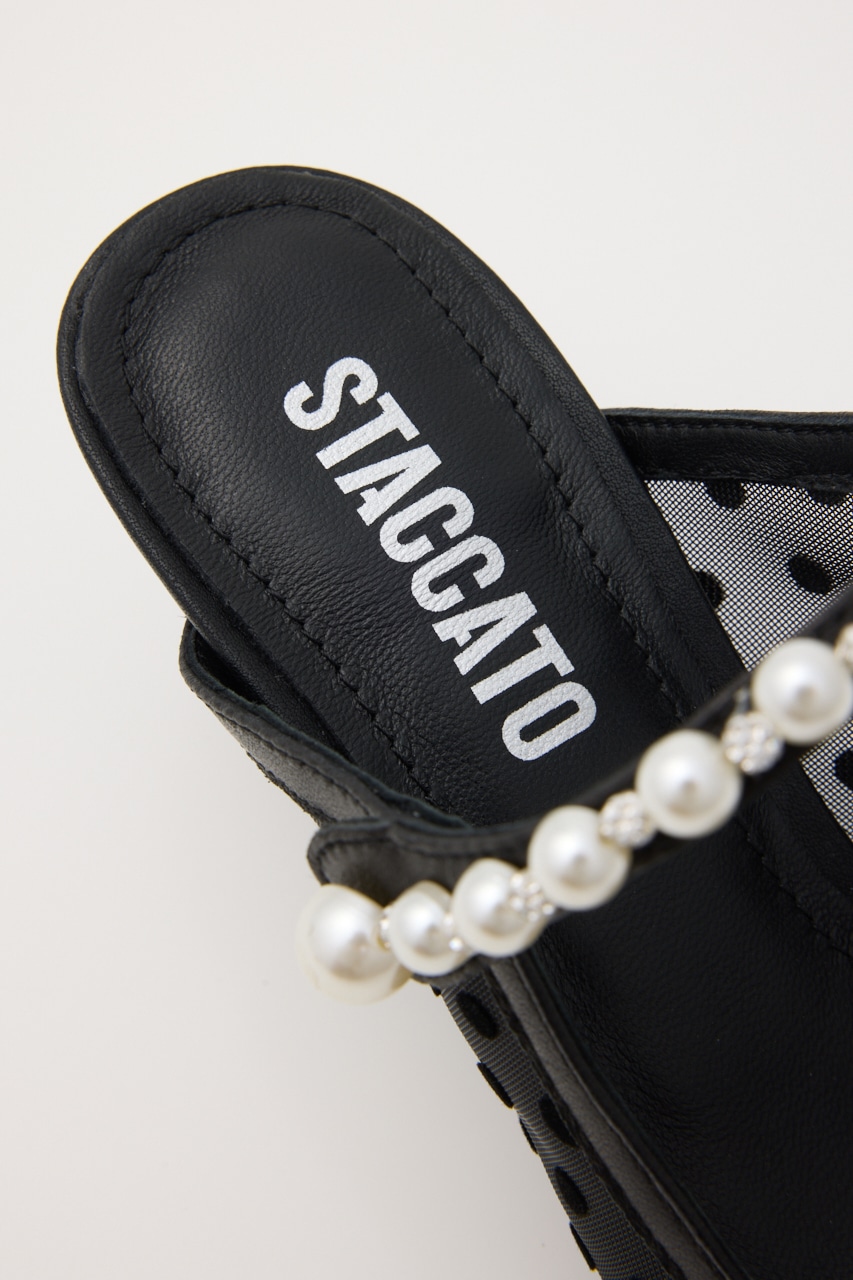 STACCATO | パールラインシースルードットミュール (サンダル ) |SHEL