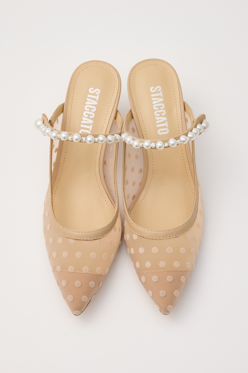 STACCATO | パールラインシースルードットミュール (サンダル ) |SHEL