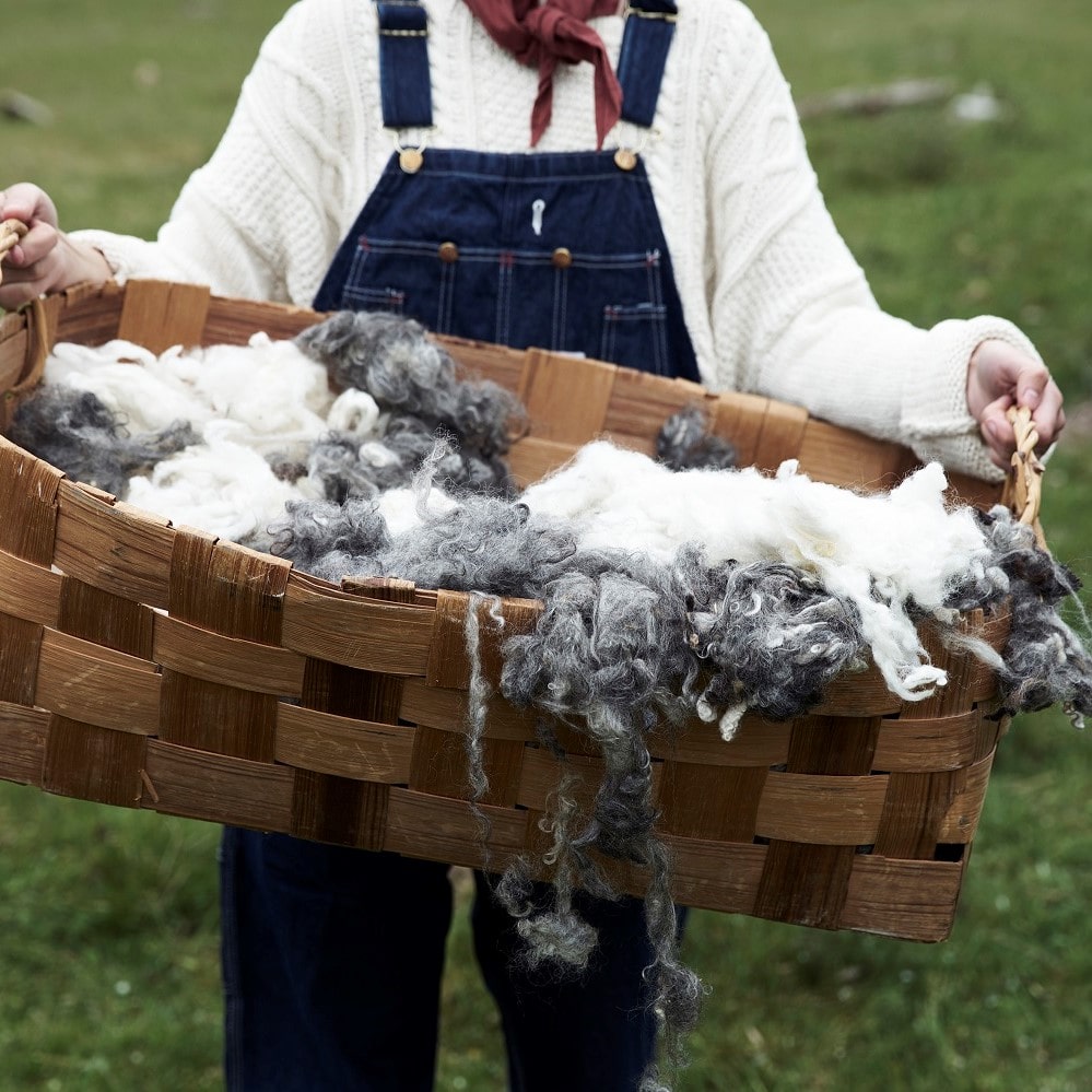 KLIPPAN/クリッパン ウールクッションカバー サンバ ブルー