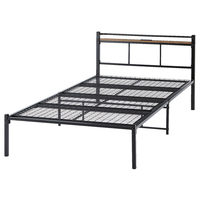 ニトリ Sﾌﾚ-ﾑﾊﾞｼﾞ-ﾅC-STNJHBK シングルパイプベッド バジーナ ブラック