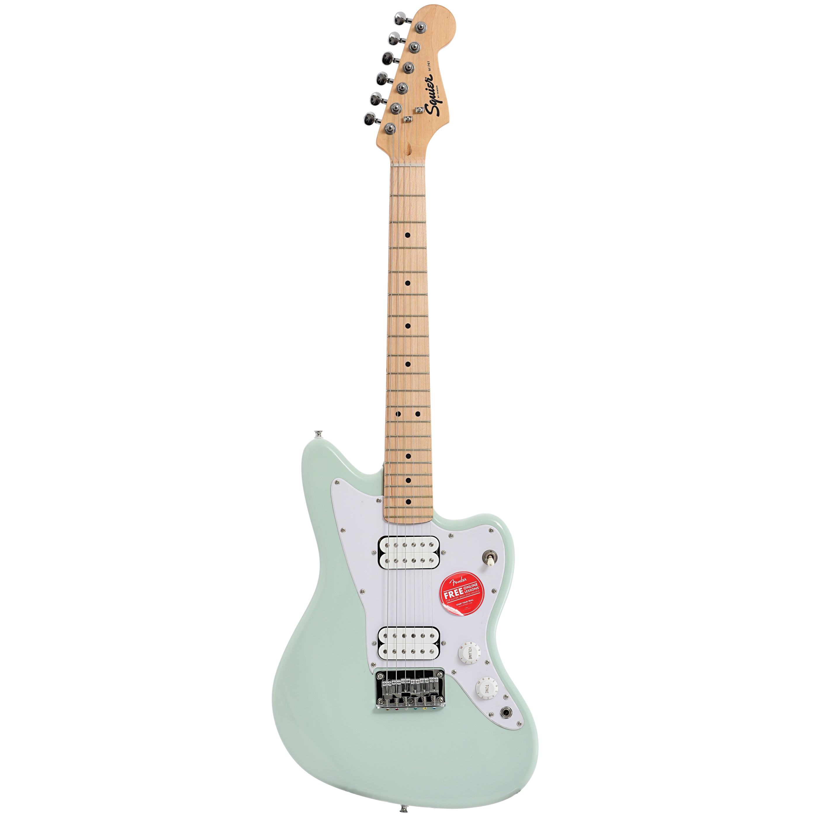 Squier Mini Jazzmaster HH, Surf Green – Elderly Instruments