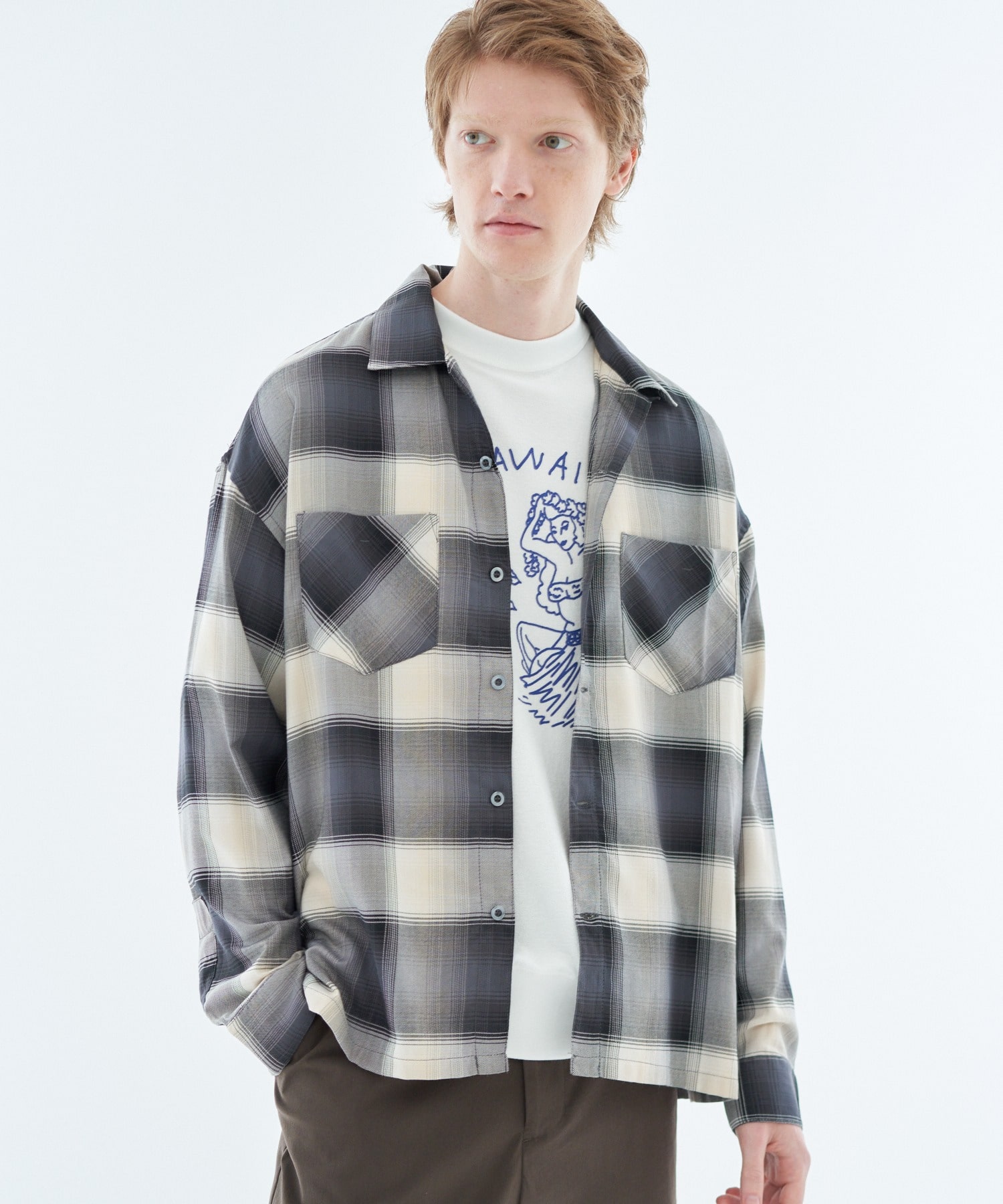 PENDLETON / オンブレチェックロングスリーブシャツ《ESTNATION