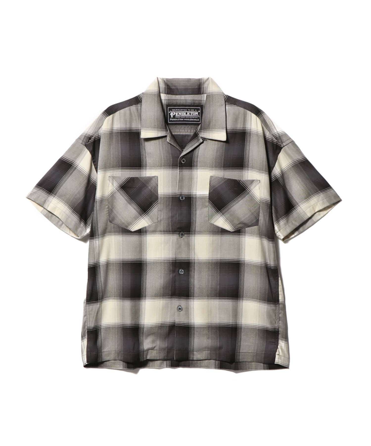 PENDLETON / オンブレチェックオープンカラーシャツ《ESTNATION