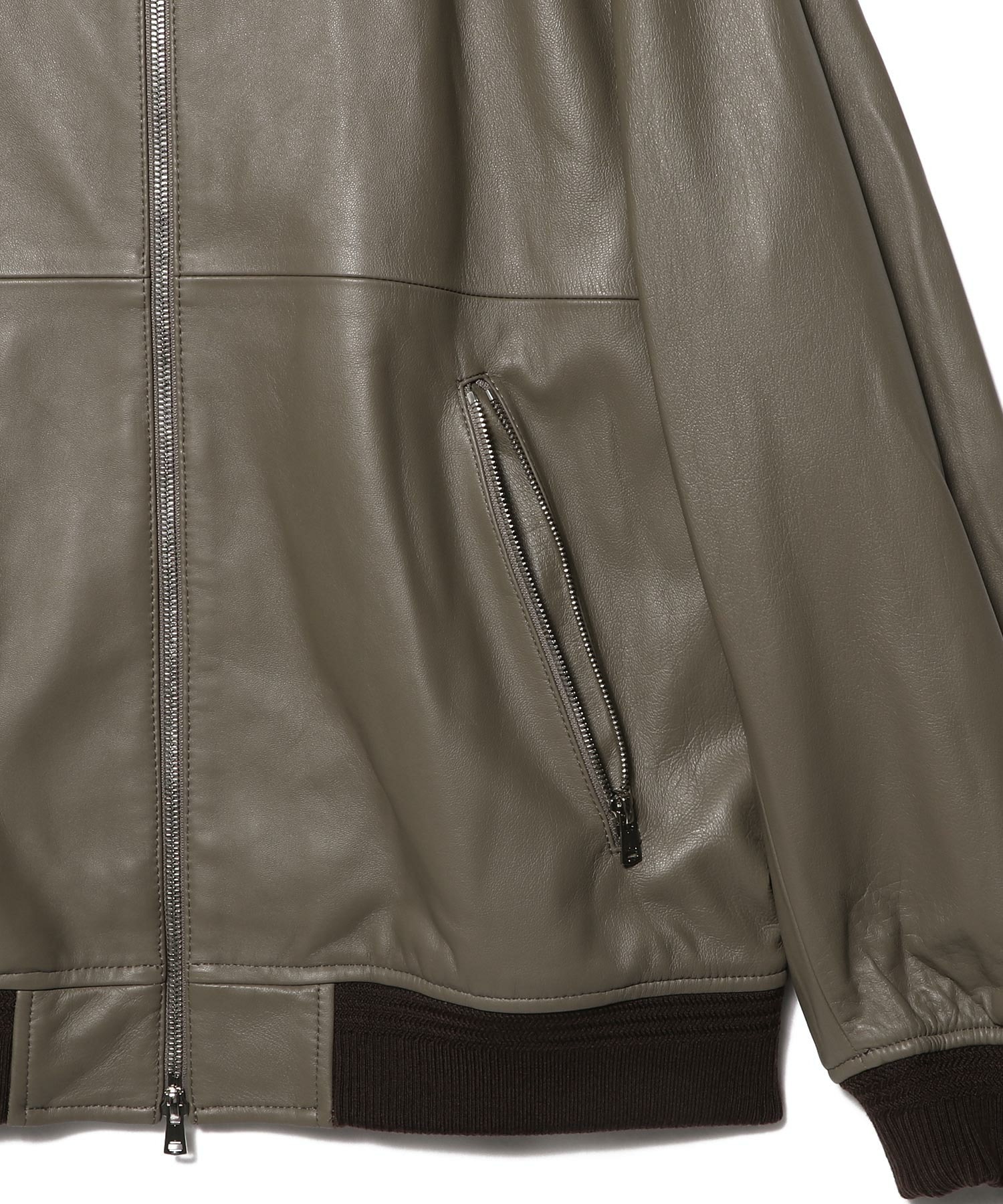 ESTNATION / ラムナッパレザー ジップアップブルゾン｜ESTNATION