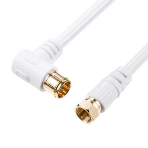 アンテナケーブル（15m・4K対応・8K対応・S-4C-FB・片側L字・ねじ式