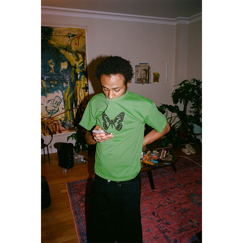 BYE JEREMY(バイジェレミー)/ Butterfly Tee -GREEN- | E.S.P. ONLINE