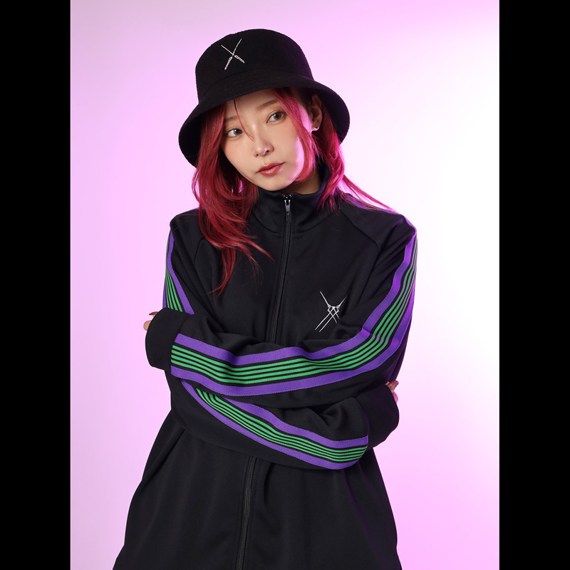 RADIOEVA A286 EVA-01 Track Jacket/BLACK(M BLACK): ファッション
