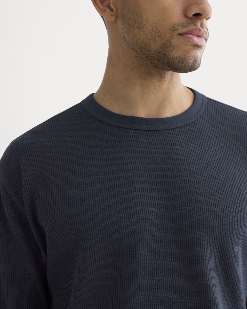 Thermal Crew in Cozy Waffle | Navy – Everlane