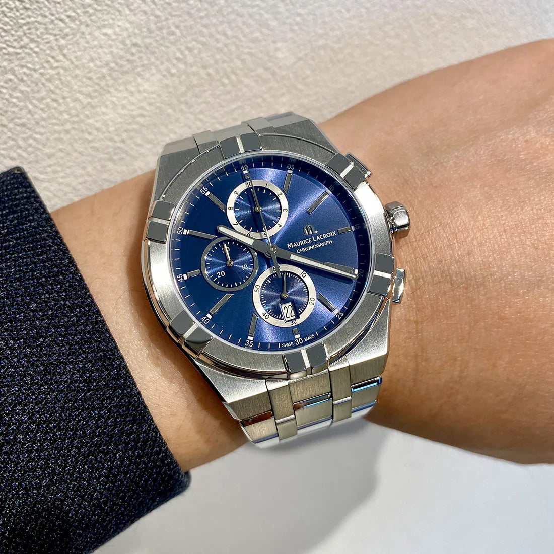 AI1118-SS002-430-1 AIKON QUARTZ CHRONOGRAPH｜モーリス・ラクロア