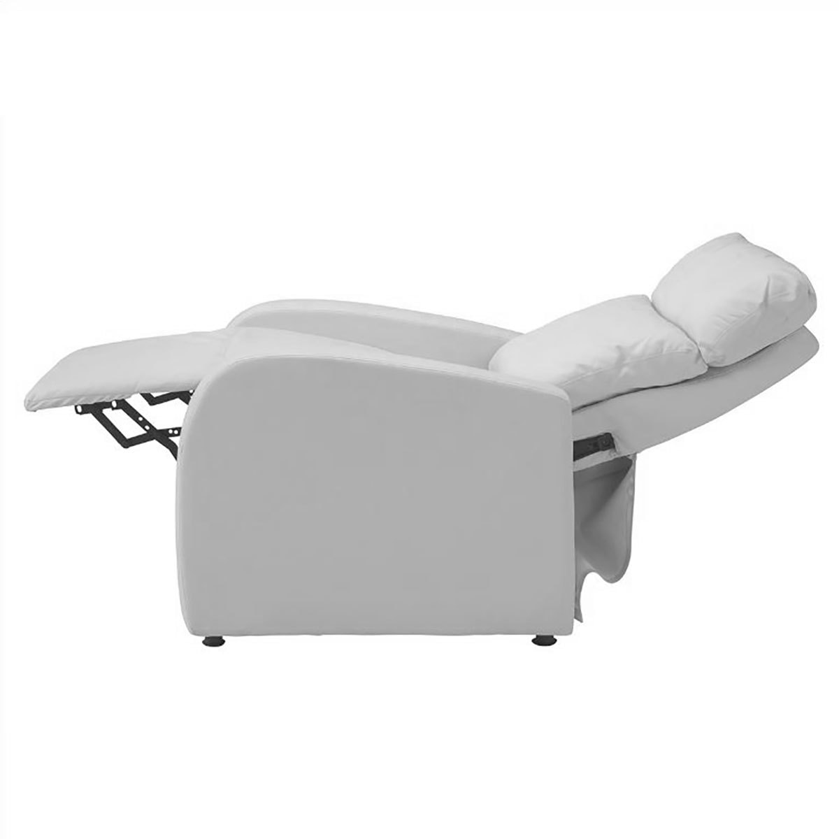 ラウンジチェアDX（レッグレスト連動タイプ）ホワイト【幅66cm】の通販