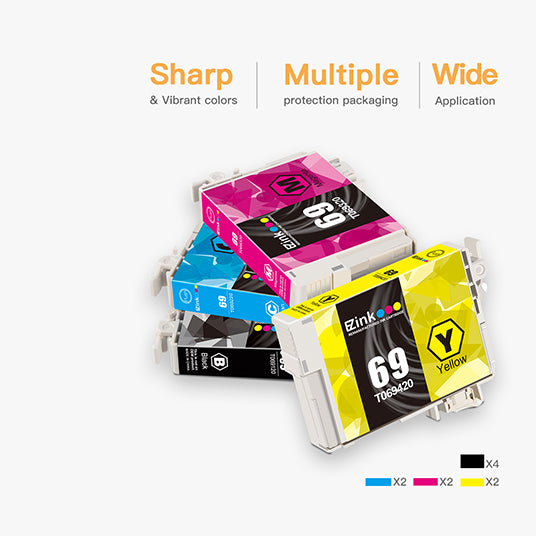 Epson 69 T069 Remanufactured Ink Cartridge (10 Pack) | E-Z Ink
