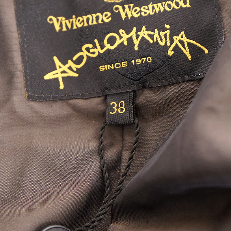 sz 38 NEW VINTAGE VIVIENNE WESTWOOD ANGLOMANIA Brown Puffer Avant