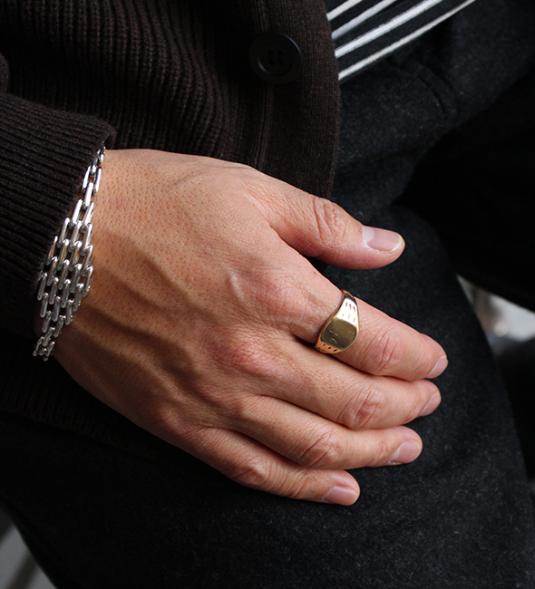 VINTAGE】70-80s Vintage UK 9k Gold Ring.コツコツと集めていた