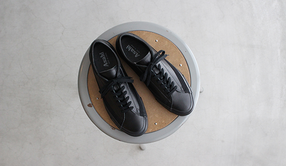 ASAHI / アサヒ】Belted Low Leather “All Black”極上にクールなオール