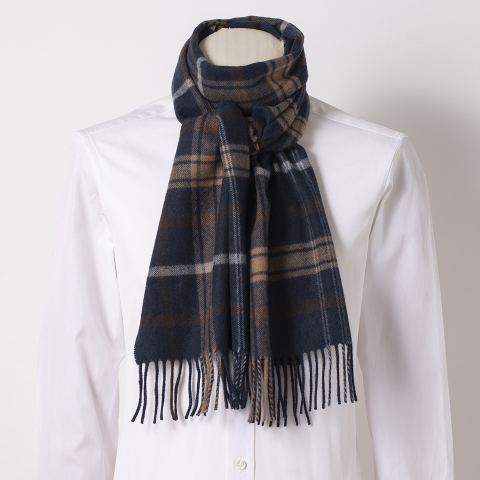 チェック柄カシミヤマフラー | FAIRFAX COLLECTIVE