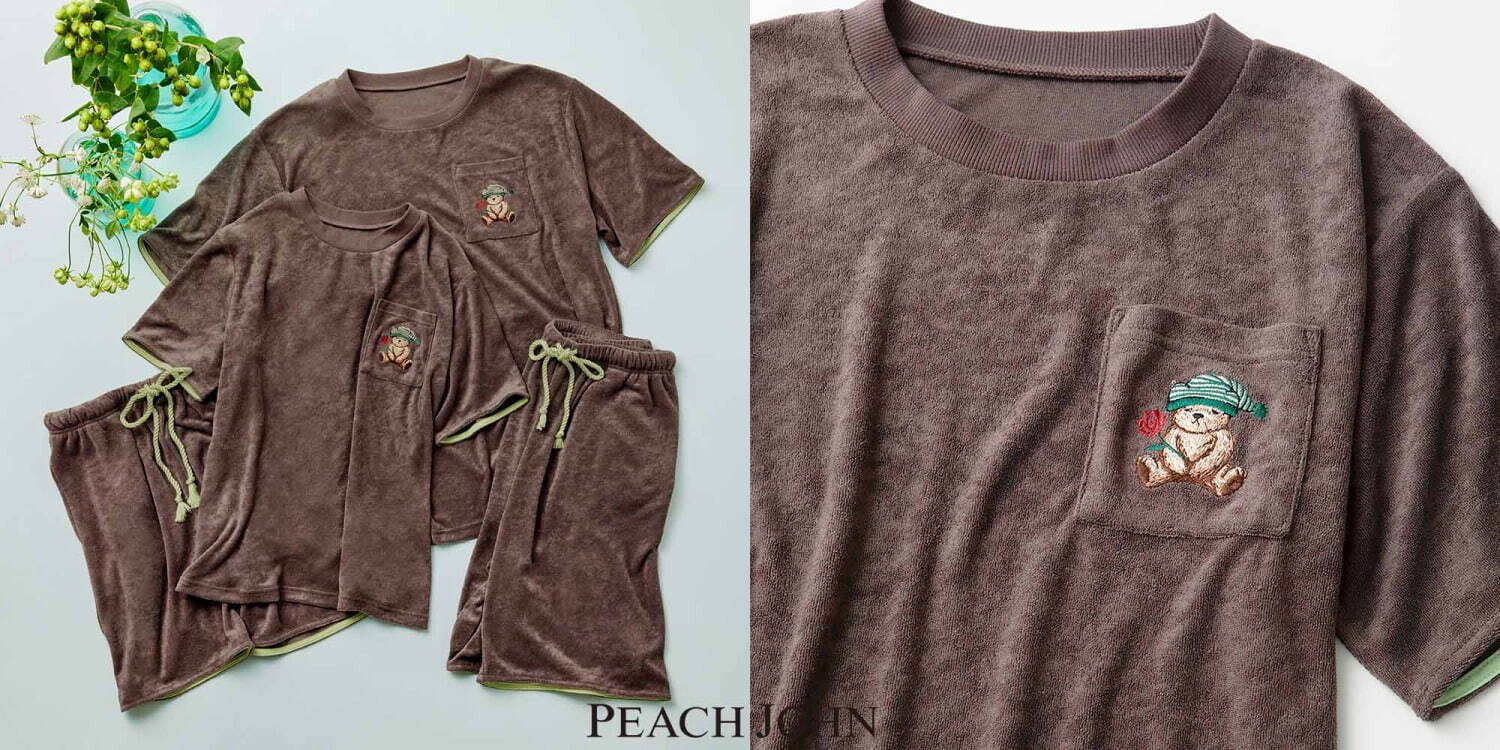 ピーチ・ジョン“バラを持ったクマ”刺繍の夏ルームウェア、Sexy Zone