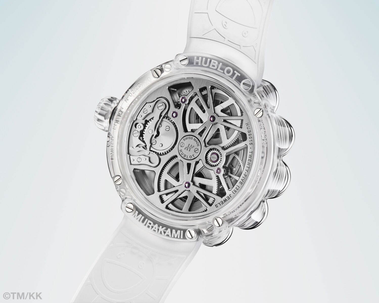 ウブロから村上隆「お花」モチーフの腕時計、レインボーに輝く