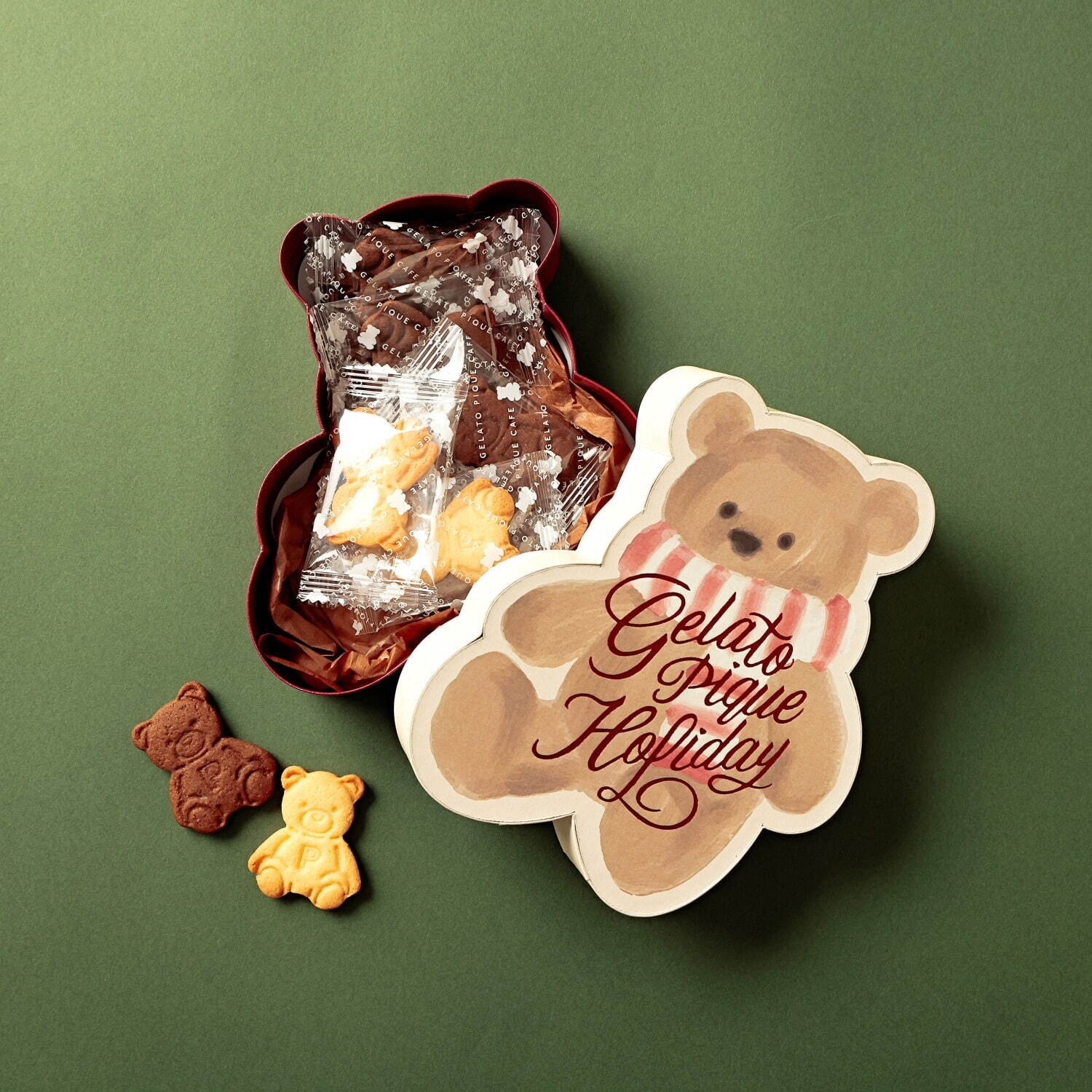 ジェラート ピケ24年クリスマスイベント“ベアが主役”のキーホルダー