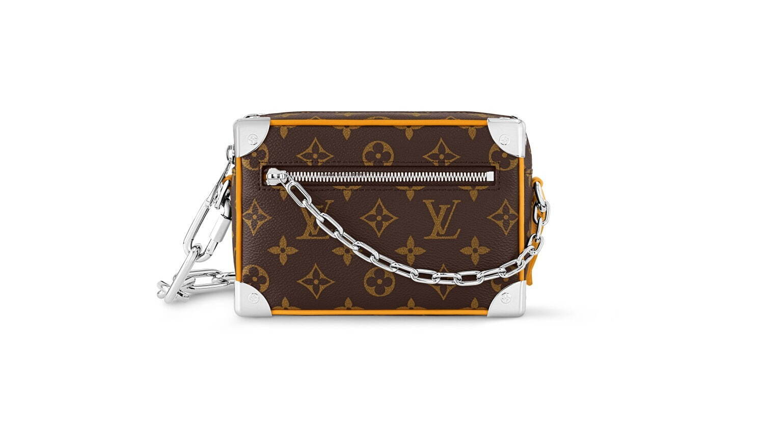 ルイ・ヴィトン“鮮やかレザー”のメンズバッグ、パイピング×メタリック