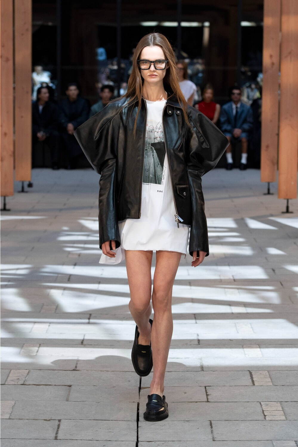 Sacai 25SS ZIP UP LEATHER JACKET サイズ1 sacai（サカイ） 25SS