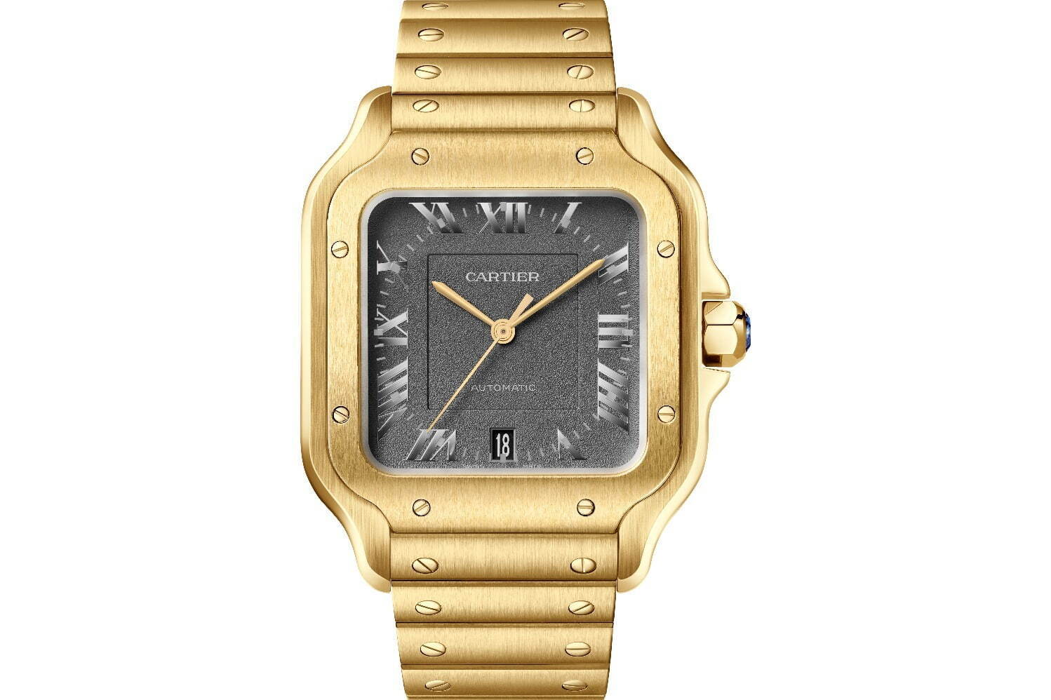 カルティエの腕時計「サントス」に限定ウォッチ、サテン仕上げのベゼル