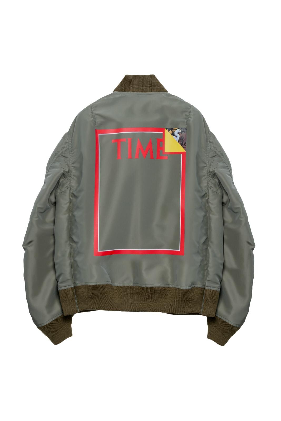 sacai、ロゴが覗く”赤い枠”作品入りレザージャケット - アーティスト