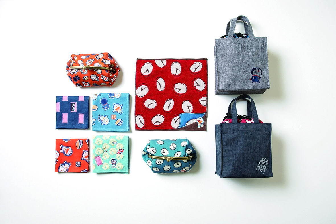 ドラえもん」50周年記念グッズ、ハンカチやトートバッグなど