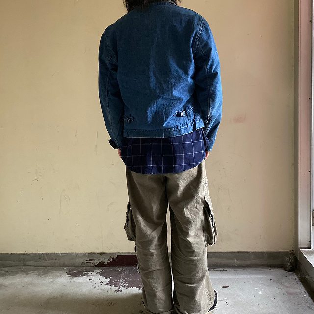 60年代 ぺニーズ ビッグマック 裏地 ブランケット デニム ジップアップ