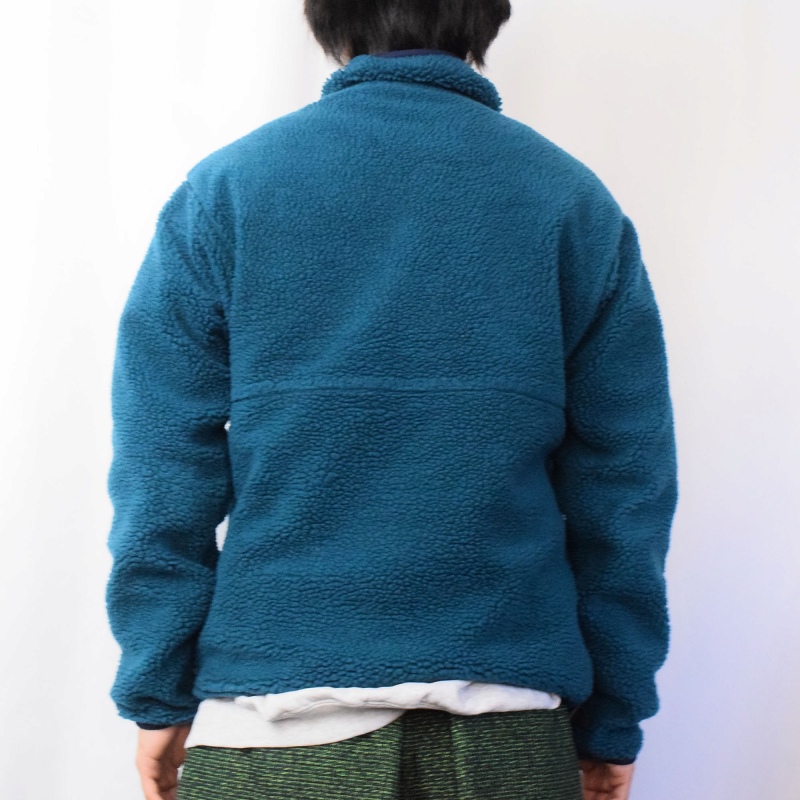 90年代 90s アメリカ製 パタゴニア アウトドア 青 ブルー 緑 グリーン