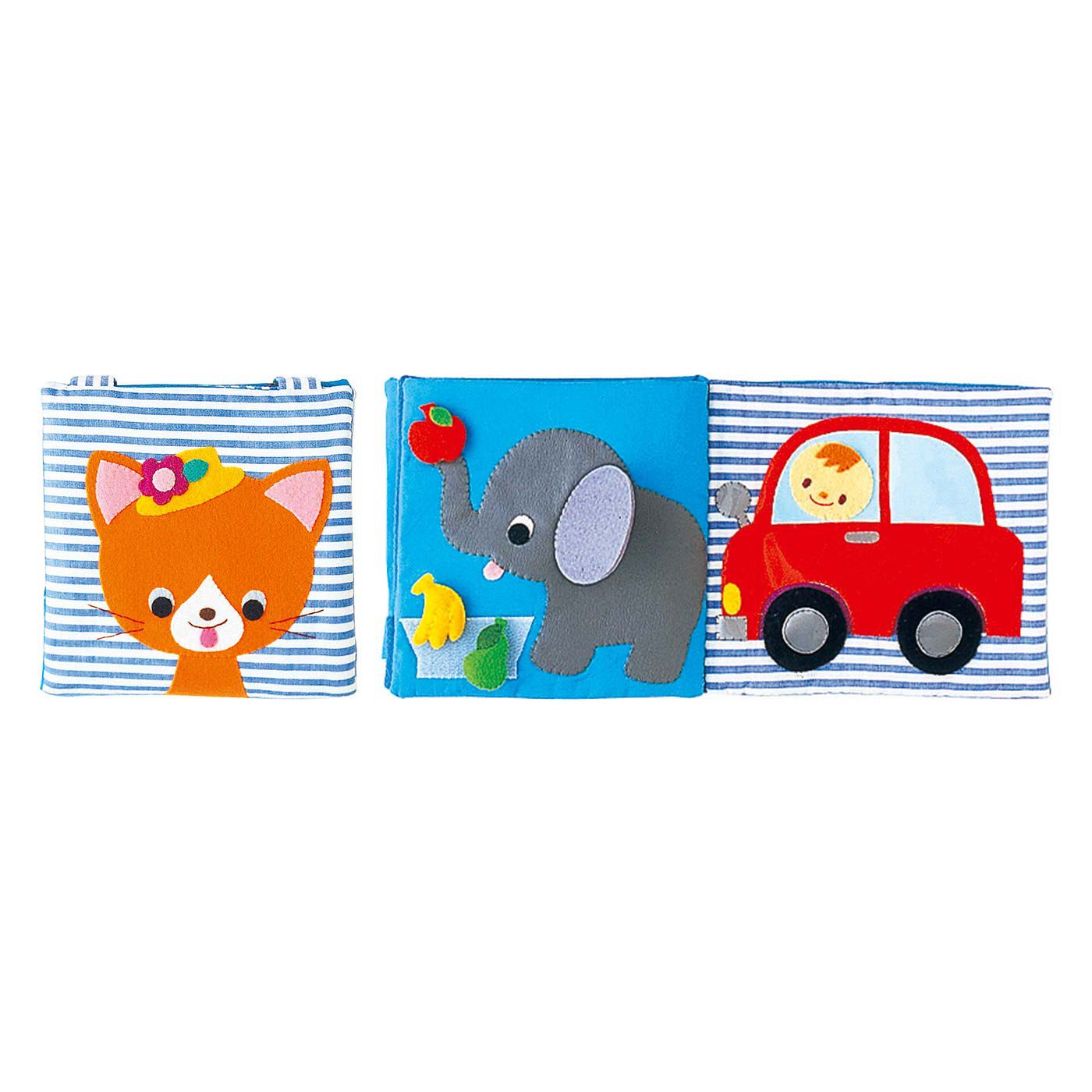 タイプが選べる】ママおしえて レトロでかわいい仕かけ布絵本