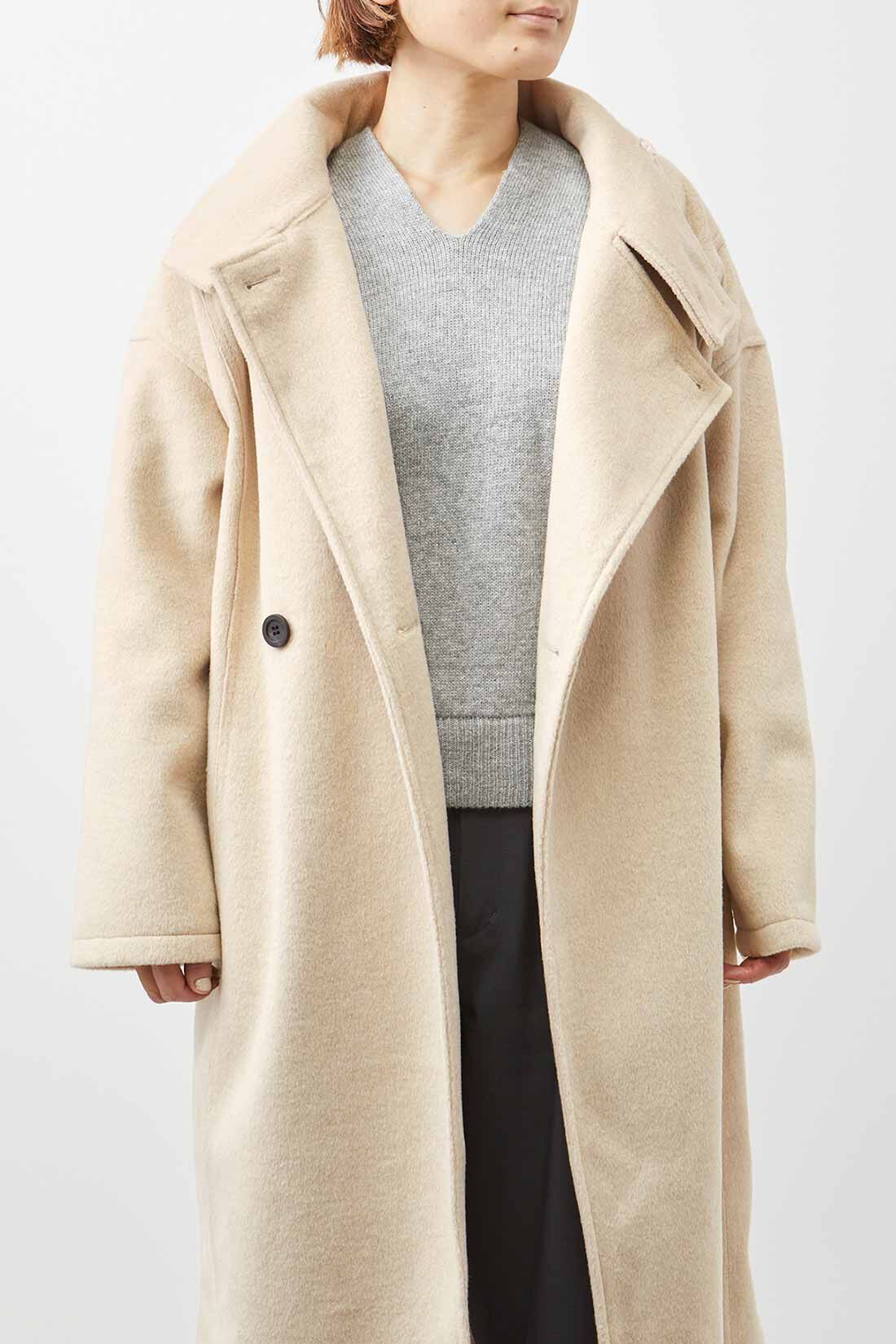 IEDIT[イディット] ニュアンスカラーが抜け感のある スタンドカラー