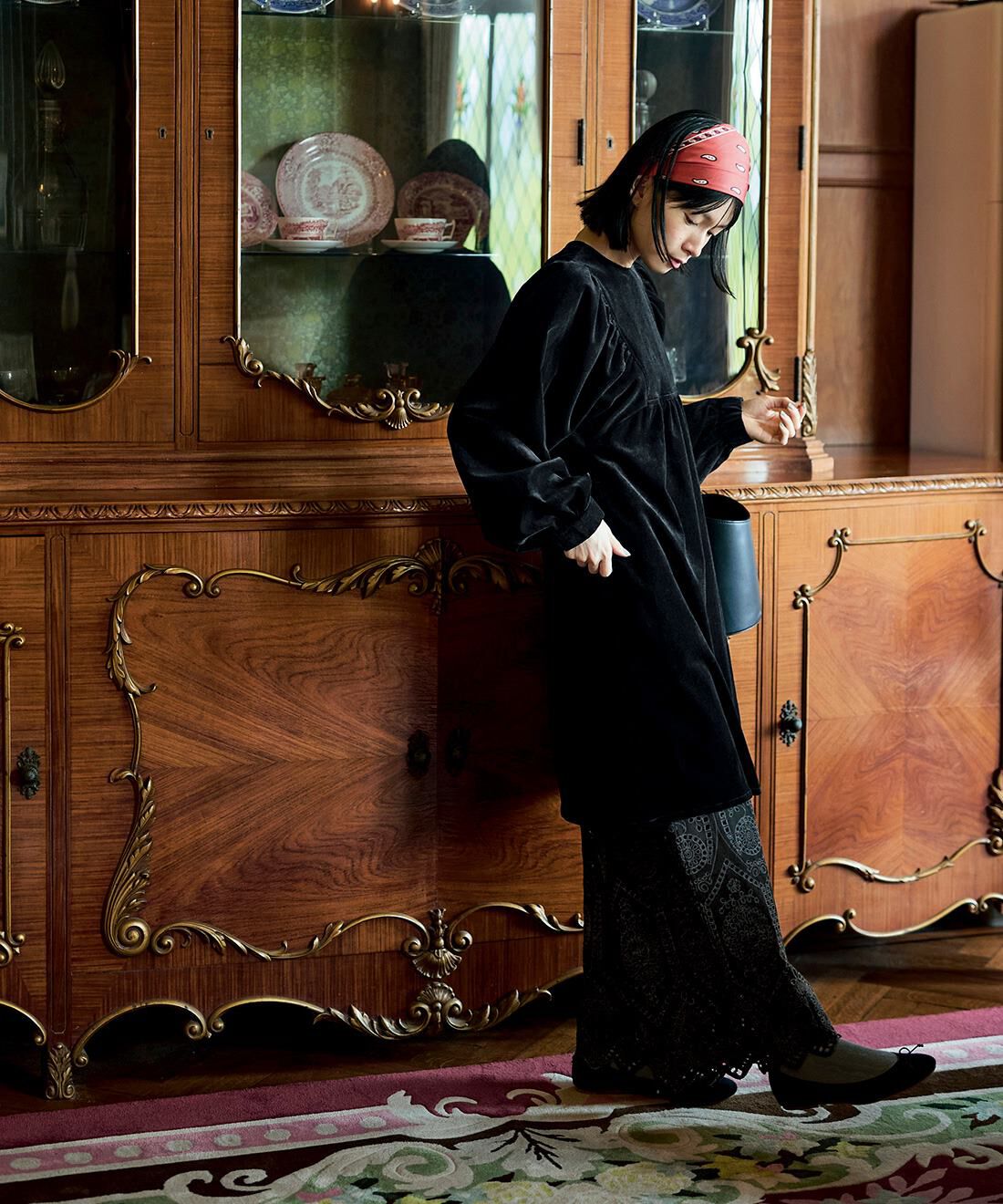 サニークラウズ カットワーク刺しゅうの魔女パンツ〈レディース