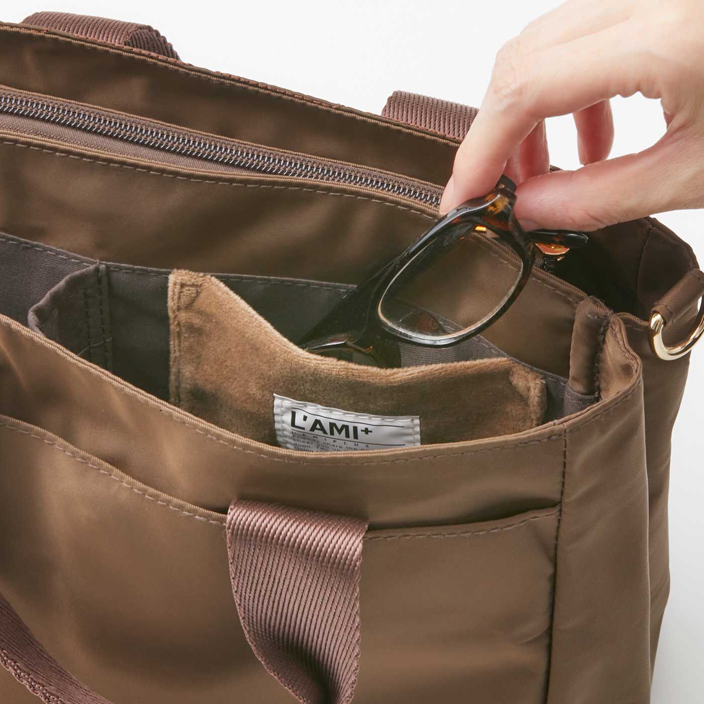 ラミプリュス チョコレートバイヤー みりとコラボ 荷物を仕切って