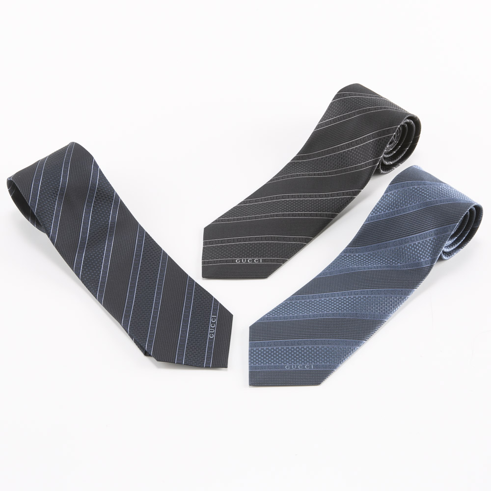 グッチ GUCCI ネクタイ 定番ロゴストライプ8cm 499694ALISE【FITHOUSE