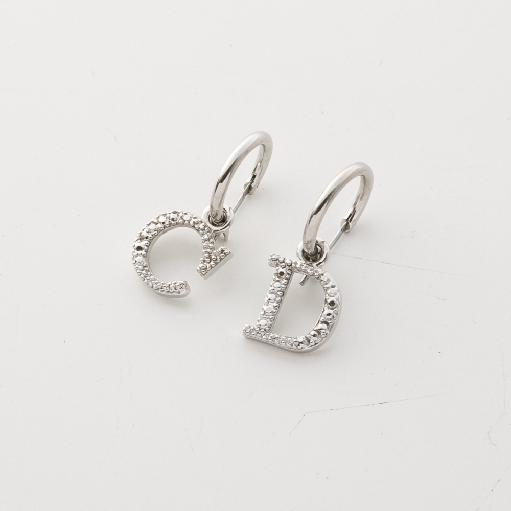 ヴィンテージ・中古】ディオール DIOR CDフープピアス【FITHOUSE