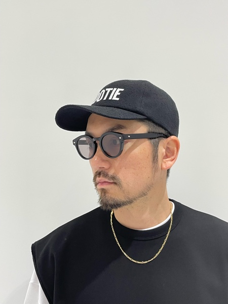 COOTIE / Raza Round Glasses -Black×Smoke-