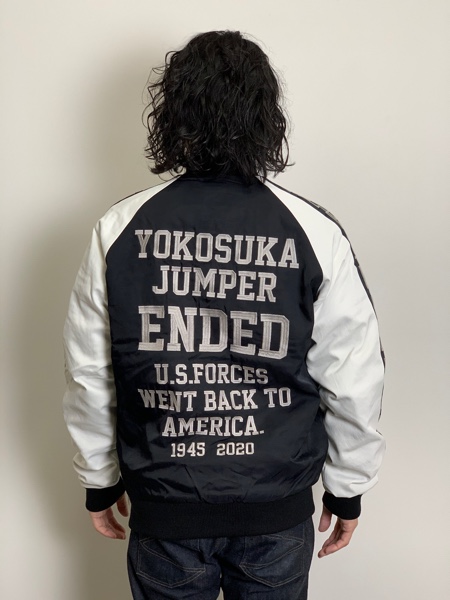 CHALLENGER / ENDED SOUVENIR JACKET -Black×White-