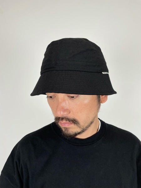 COOTIE / Silknep Back Twill Bucket Hat -Black-