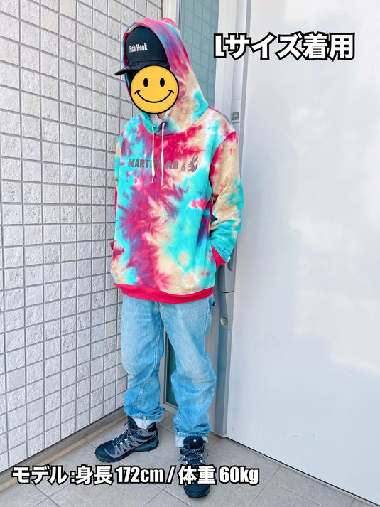 カルテラス パーカー タイダイ柄 / KARTELLAS hooded sweatshirt tie