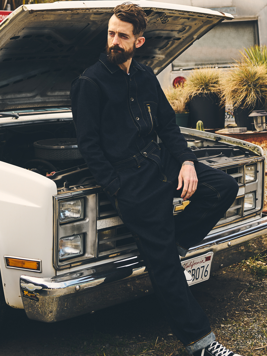 12oz デニム ジャンプスーツ FN-OJ-JS003 | THE FLAT HEAD