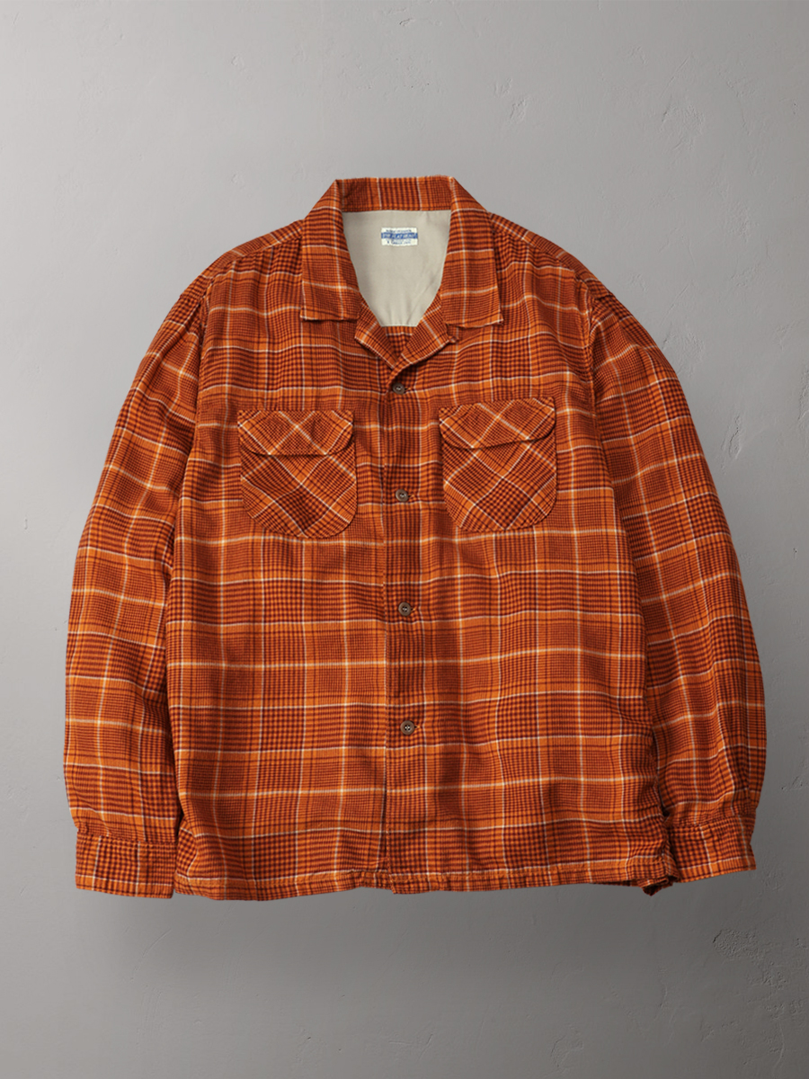 オープンカラー チェックシャツ FN-SCR-020L | THE FLAT HEAD