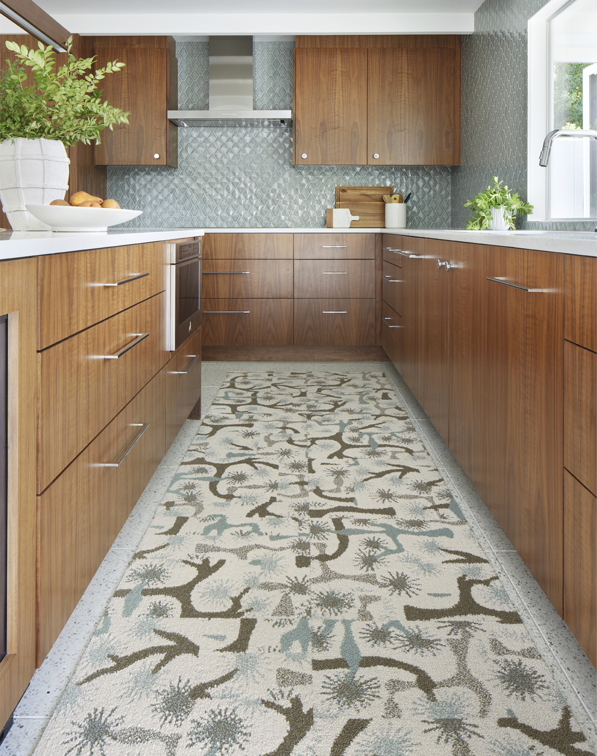 Yucca Tree - Seafoam: All Area Rugs & Carpet Tiles by FLOR