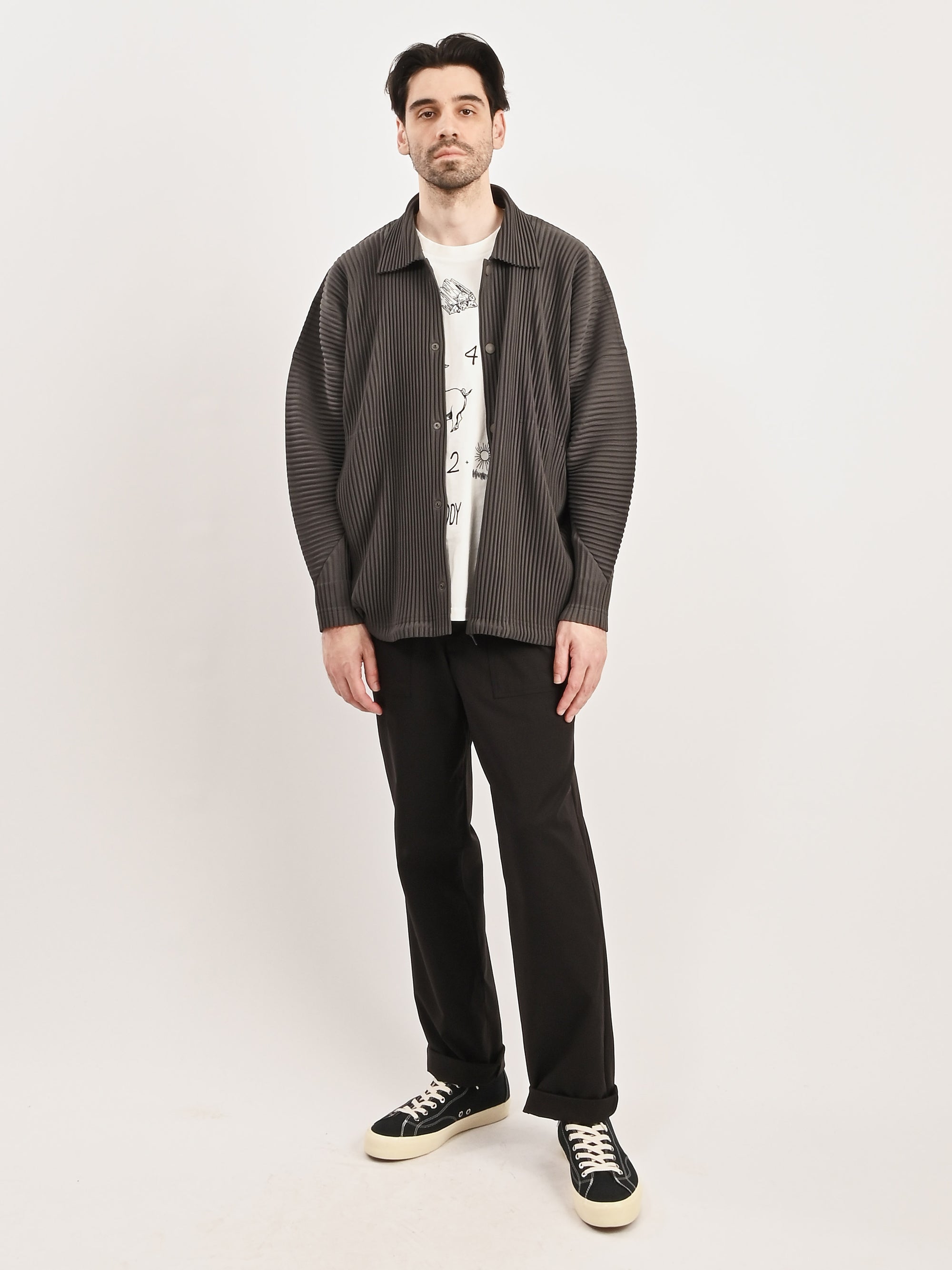 Homme Plisse Issey Miyake - Charcoal Grey Mc March Jacket