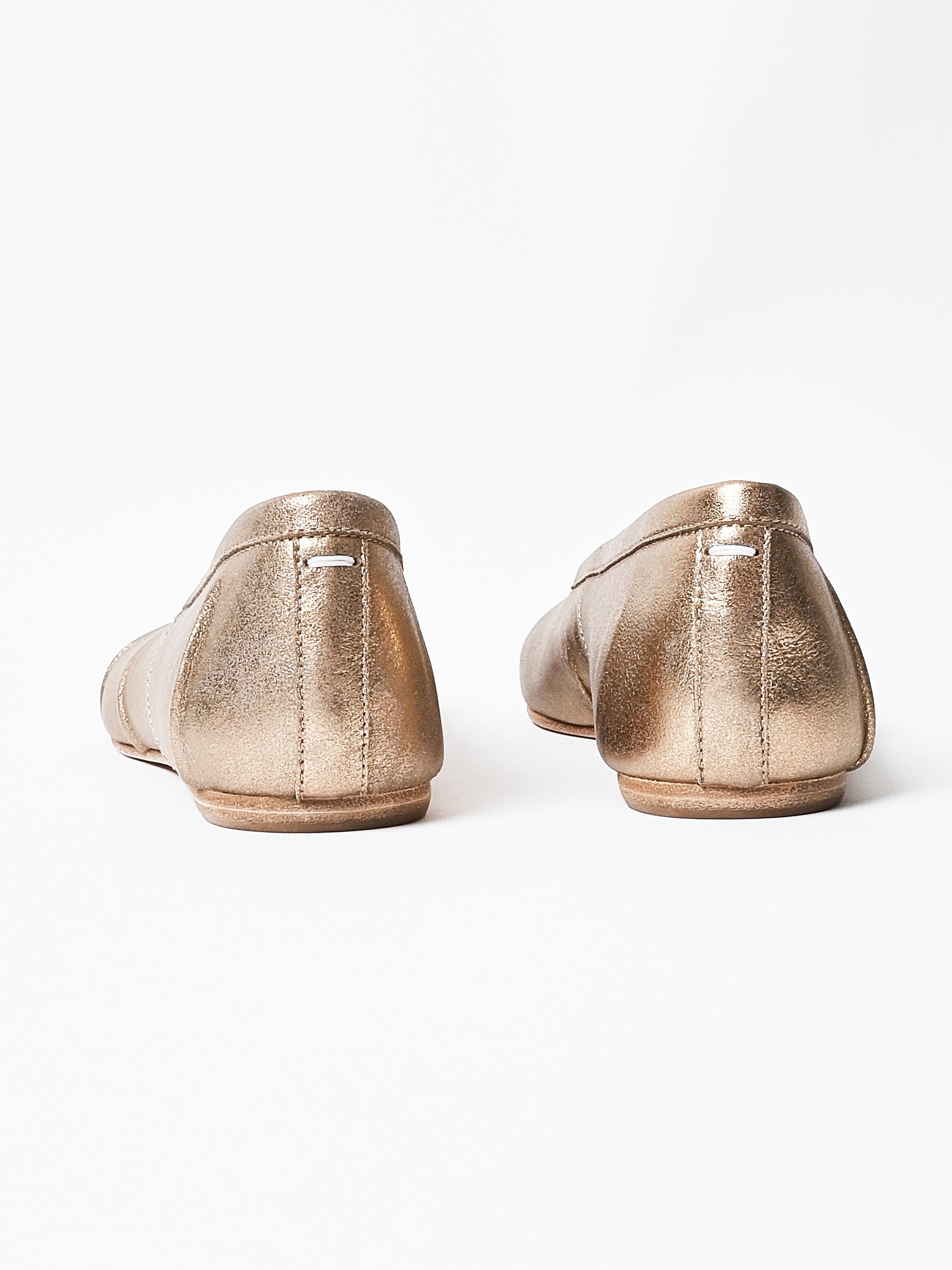Maison Margiela - Gold Tabi New Ballerina – Frances May