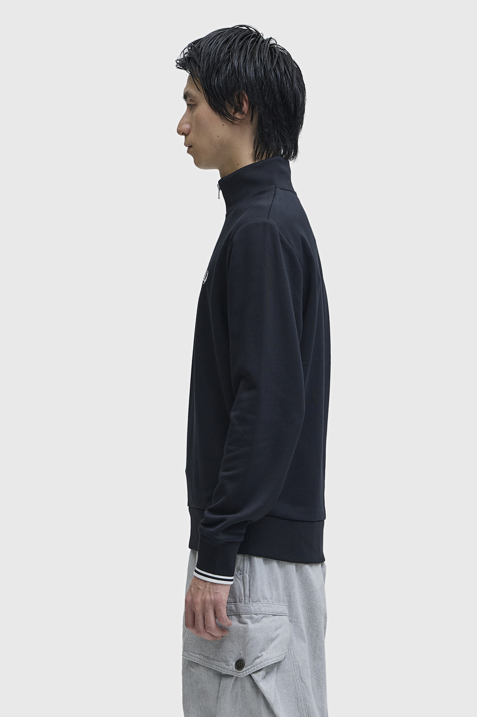 Half Zip Sweatshirt(S 102：BLACK): | FRED PERRY JAPAN | フレッド