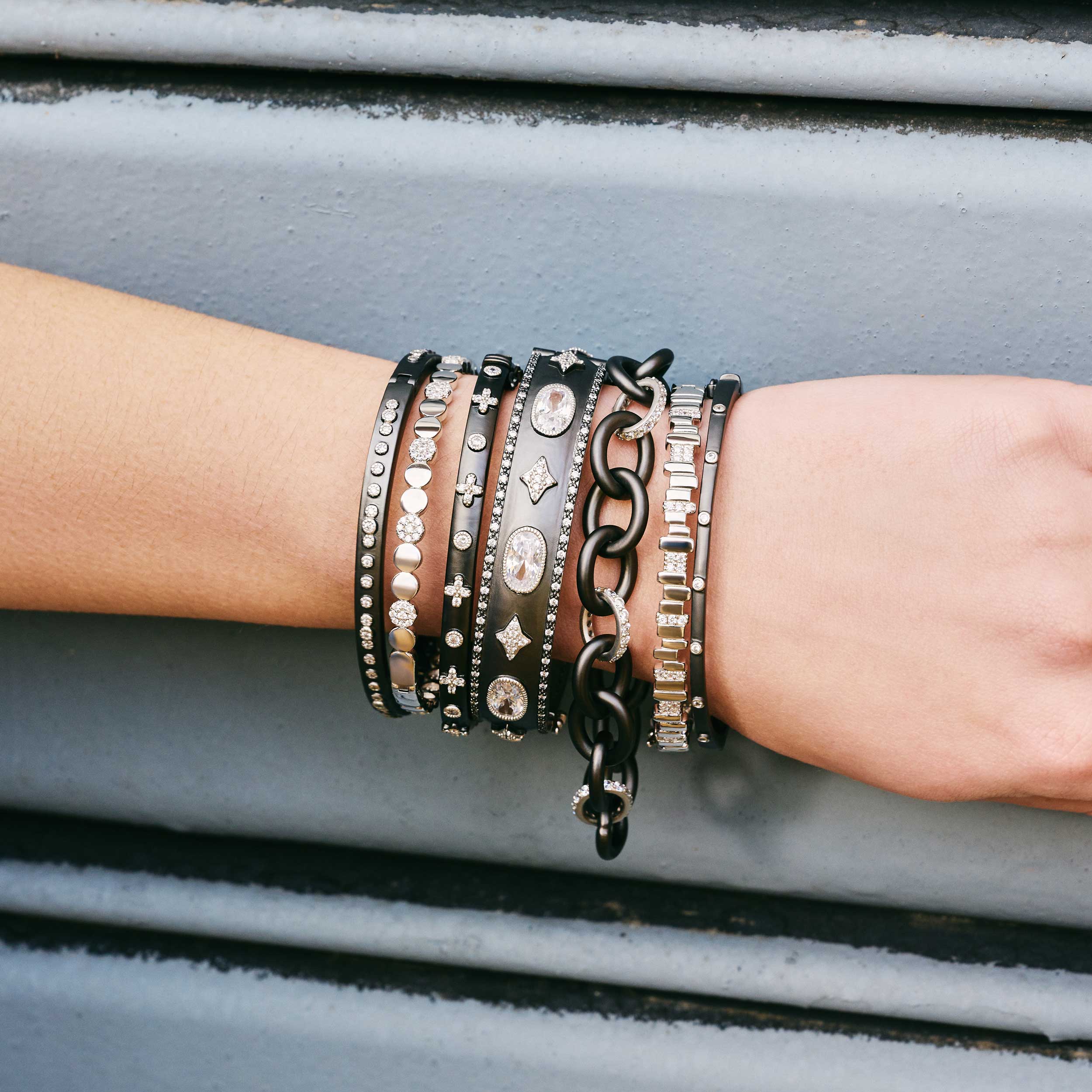 FREIDA ROTHMAN | Oh So Gorgeous Wide Hinge Bangle