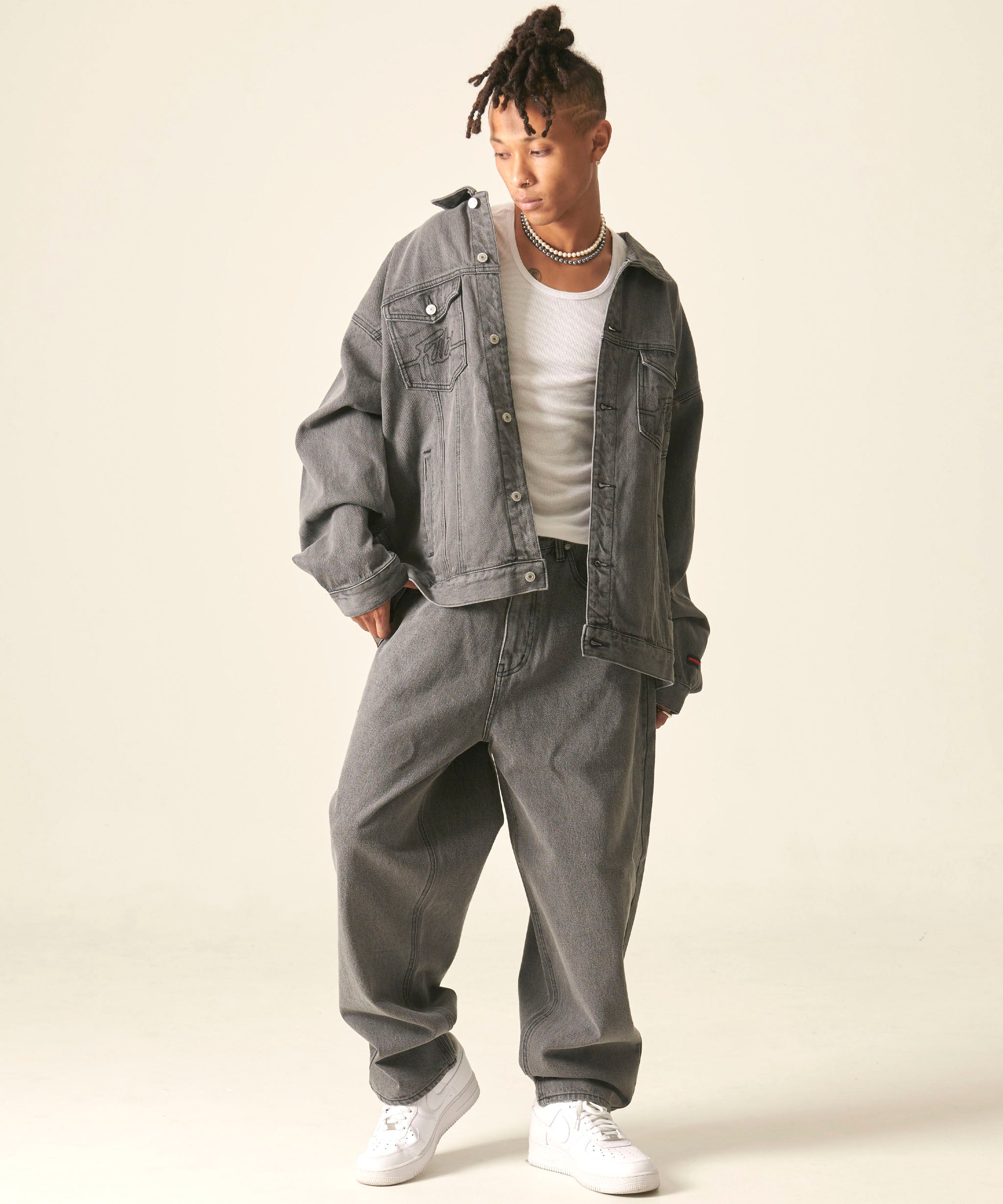 FUBU フブ アウター デニムジャケット ジャンパー。FUBUはアメリカの