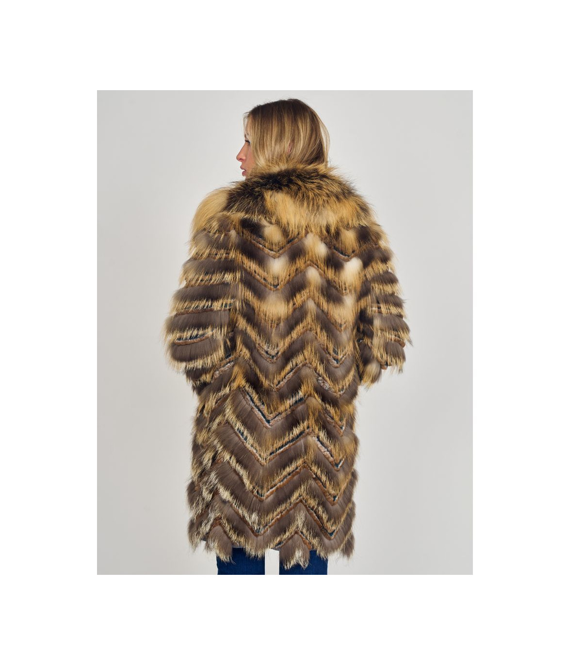 Layered Fox & Rex Rabbit Stroller Coat: FurHatWorld