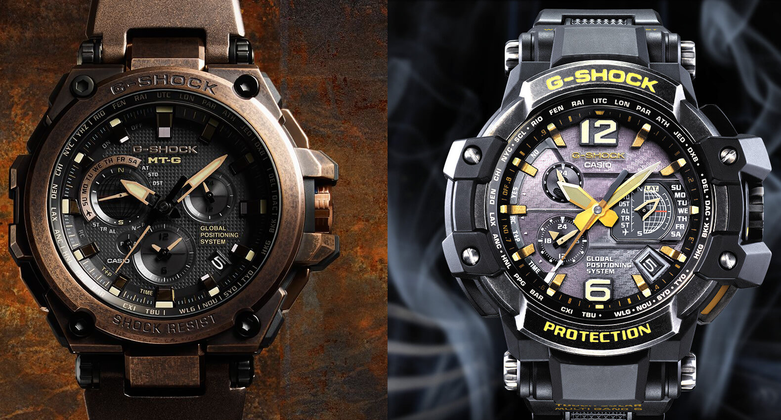 G-Shock GPW-1000V-1A Gravitymaster with vintage aged IP - G