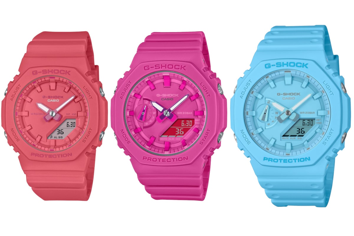 Extra-small G-Shock GMA-P2100 watches to launch in turquoise, red
